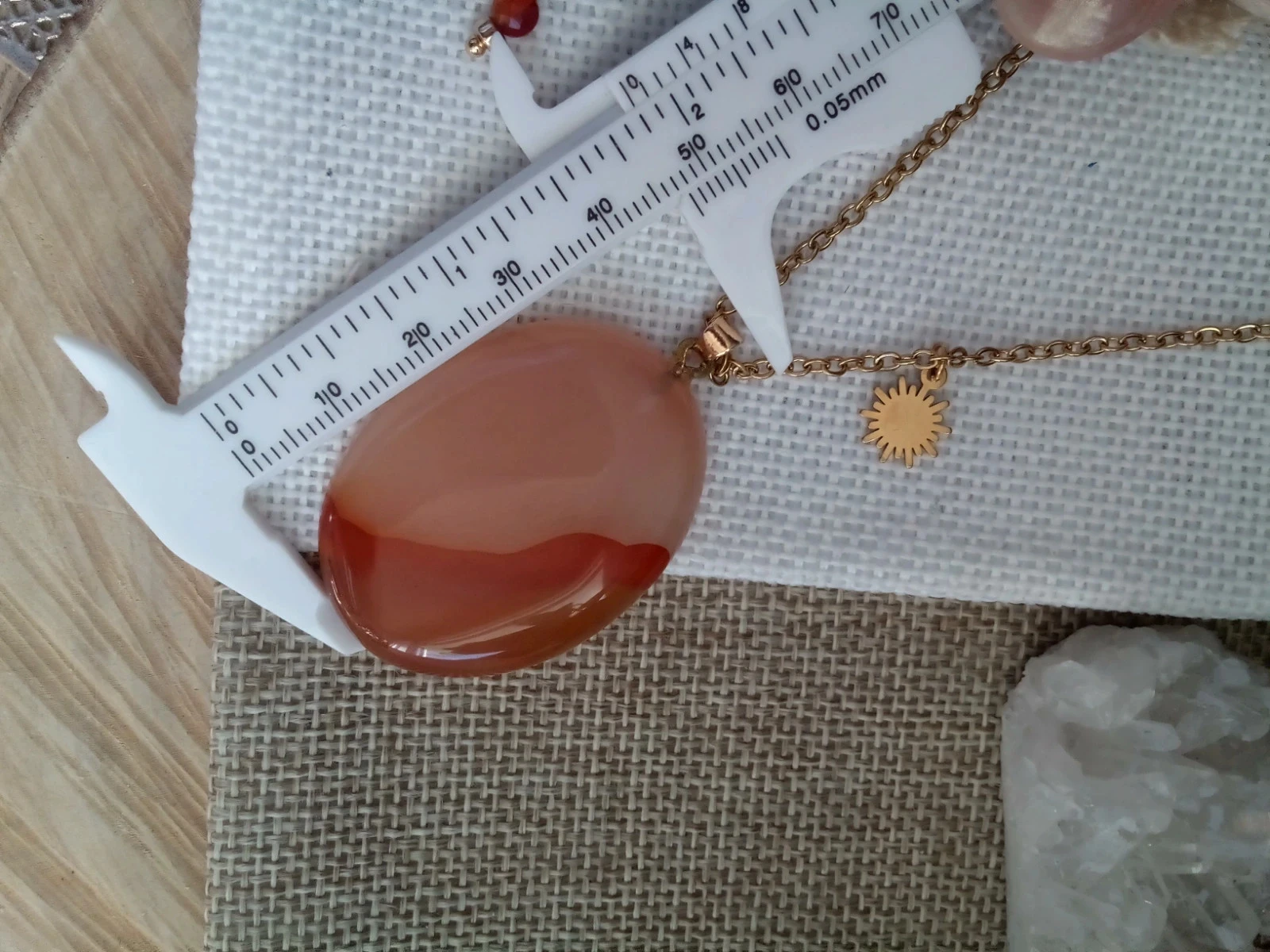 Collier natuurlijke agaatsteen – photo 3